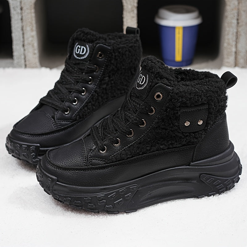 Winterelle | Fleece gevoerde snowboots voor dames – Warme, waterdichte wintersneakers, chic en comfortabel