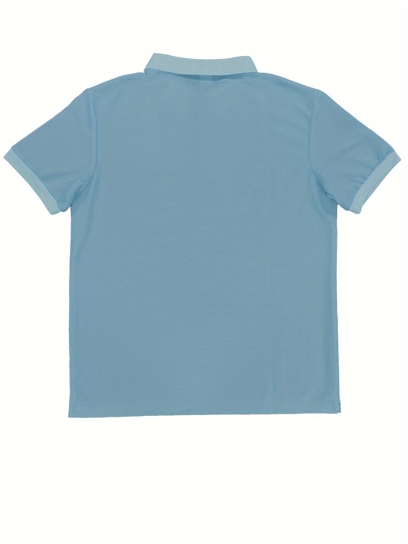 Wade | Wafel gebreid heren poloshirt - stijlvolle casual top