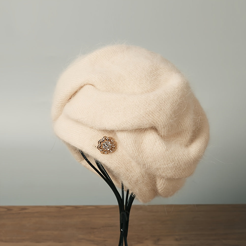 Emina | Damesmuts van wolmix – Warme gebreide wintermuts