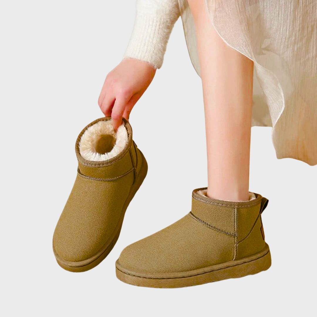 Tiriel | Warme winterlaarzen voor dames – Waterdichte enkellaarzen met bontvoering