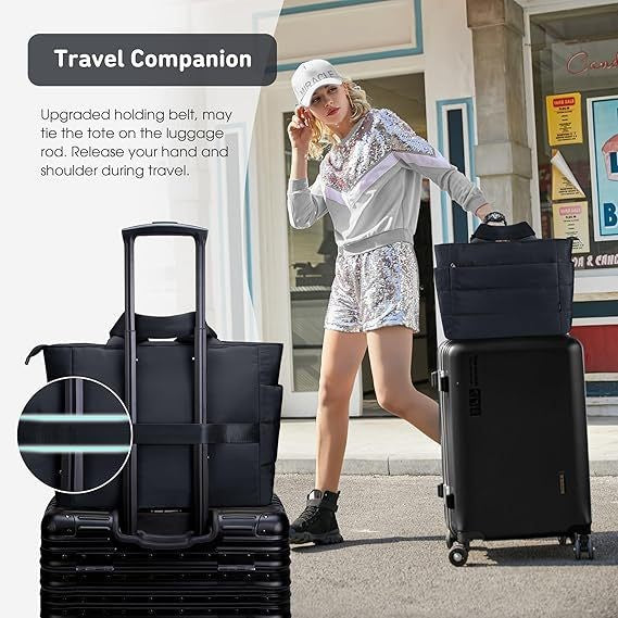 Briella | Vandtæt taske – Stilfuld puffer-taske til bærbar computer og tablet