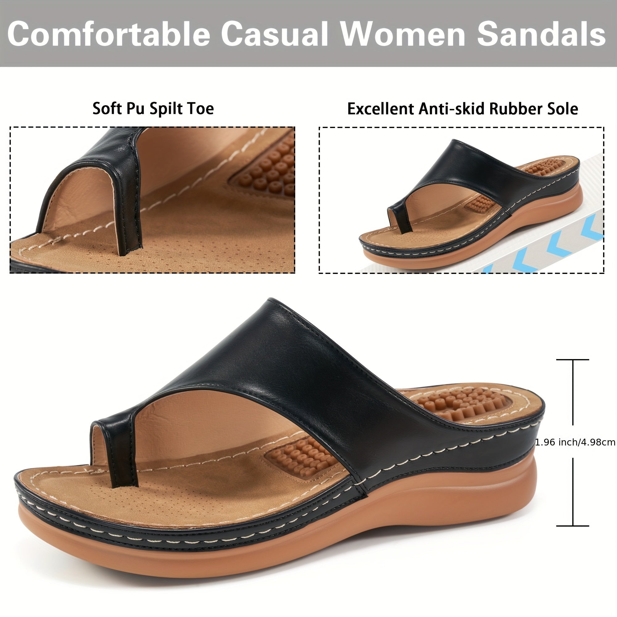 OrthoSlide | Orthopedische massage slippers voor dames - Sandalen met steunzolen