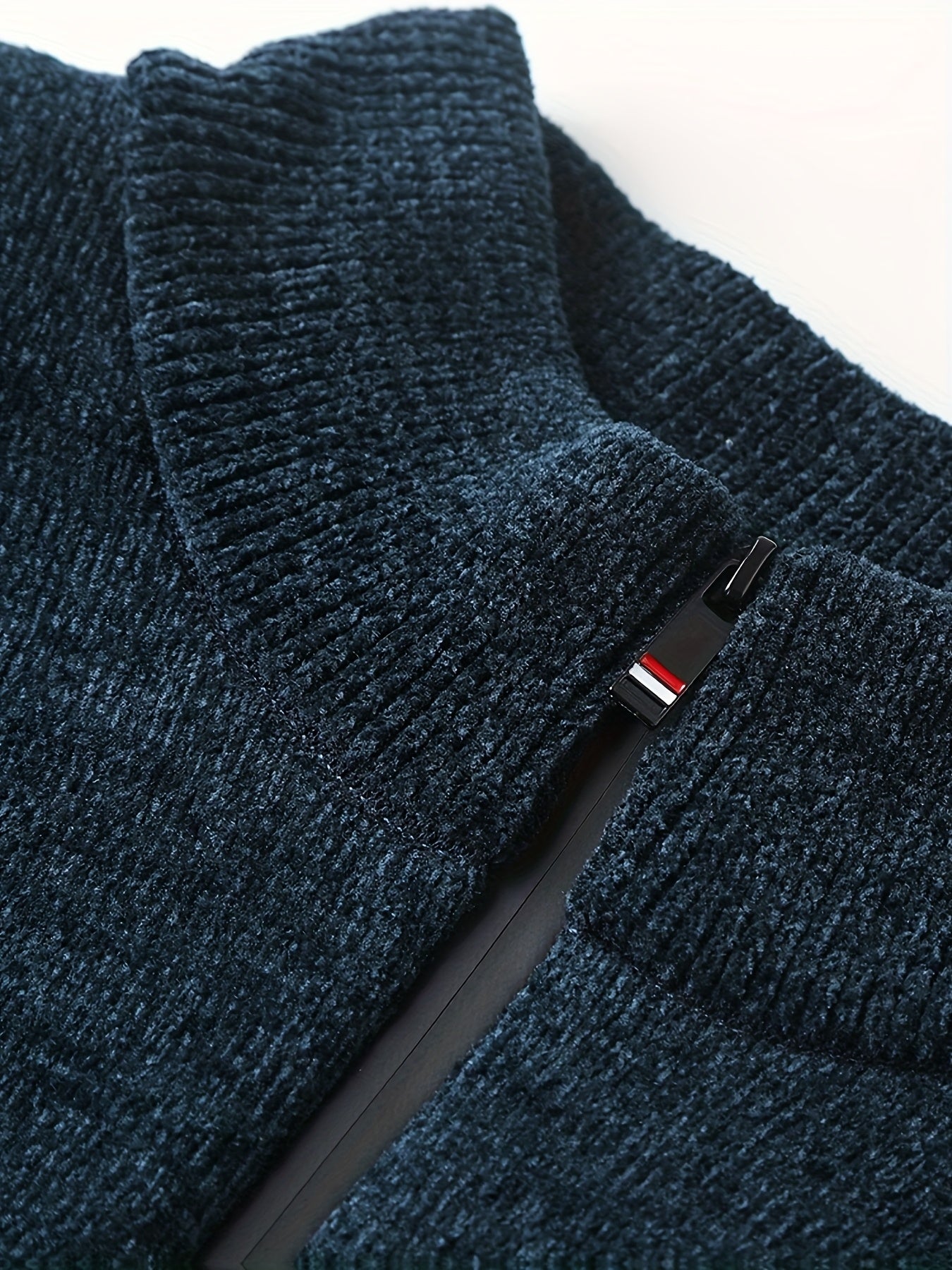 Peder | Herenpullover met fleecevoering – Comfortabele herfst-/wintertrui met kwartritssluiting