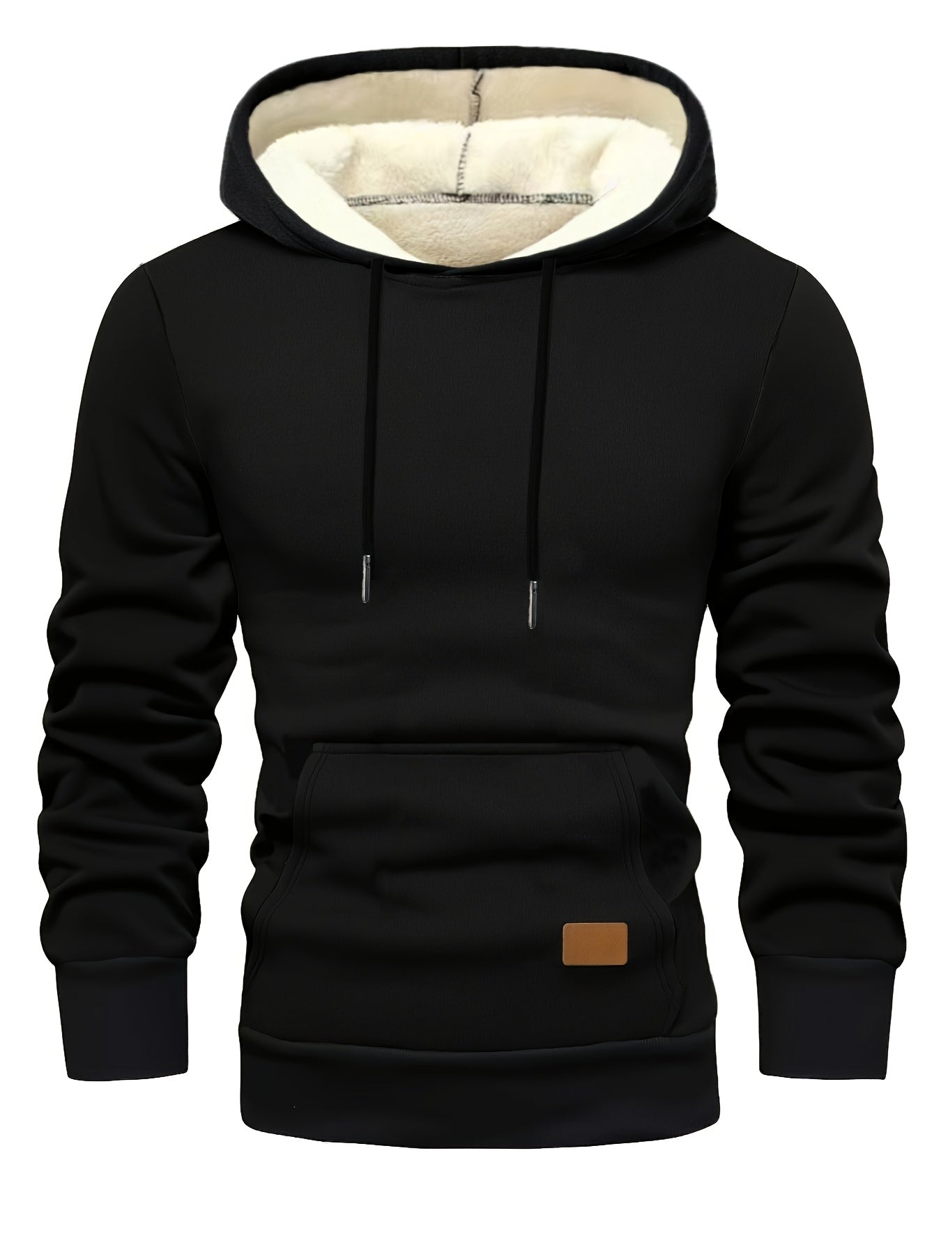 Xystus | Herenhoodie met fleecevoering – Warme wintertrui met capuchon en trekkoord