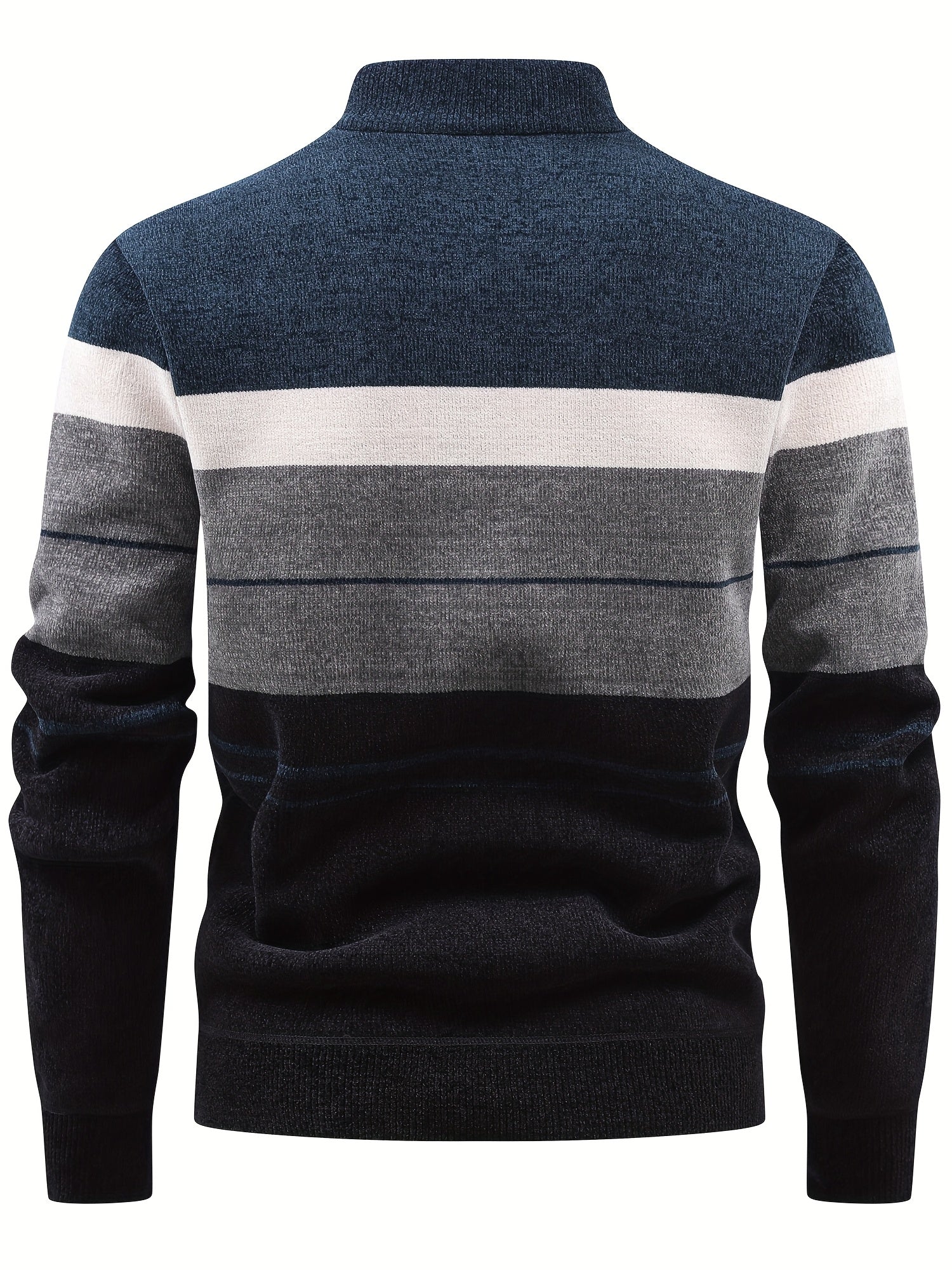 Peder | Herenpullover met fleecevoering – Comfortabele herfst-/wintertrui met kwartritssluiting