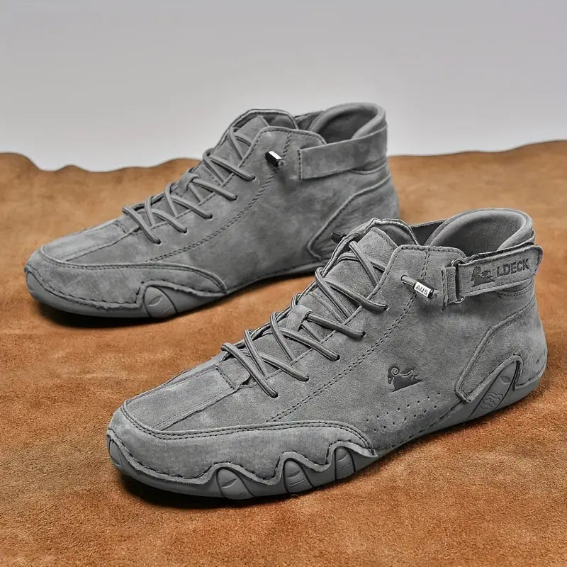 Bootrek | Heren Suède Enkellaars Sneakers – Stijlvolle Casual Boots met Slijtvaste Antislip Zool