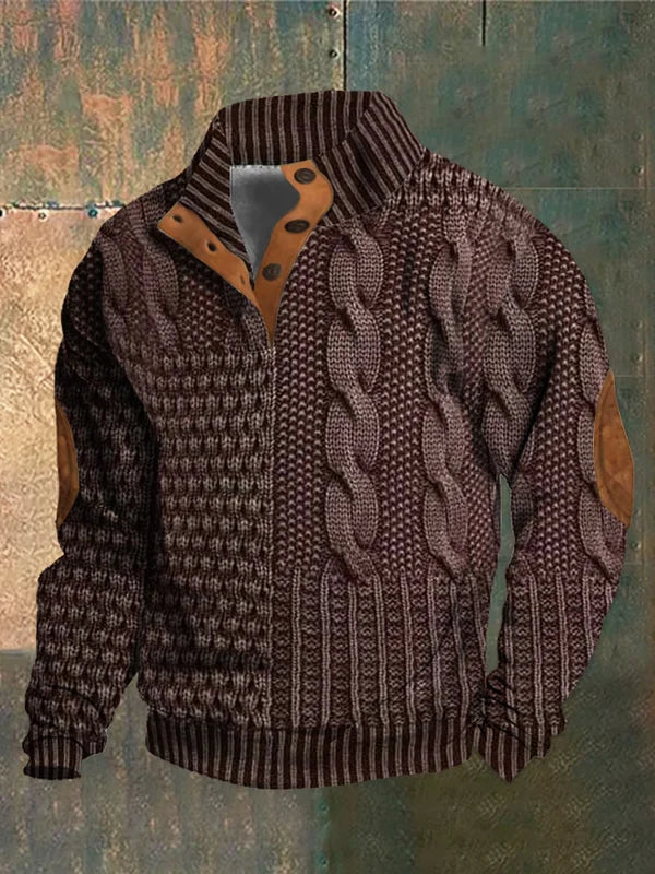 Emilson | Warme wintertrui – Gebreide trui met structuur, casual en stijlvolle pullover voor koud weer