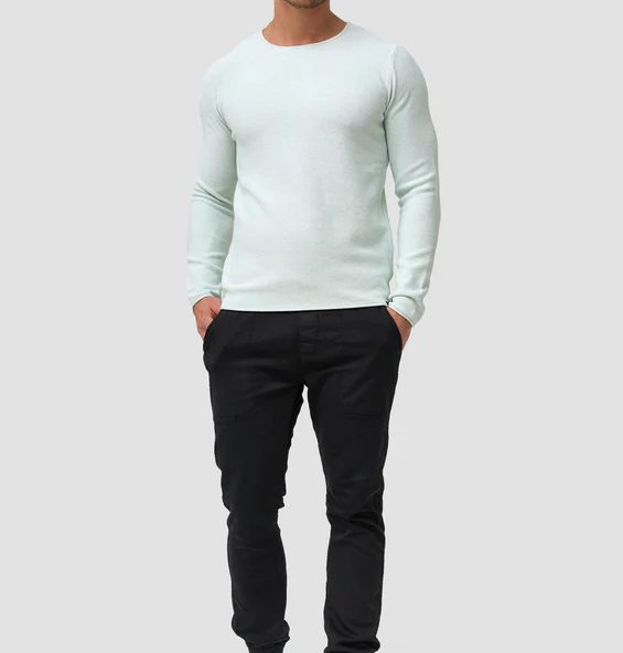 Lorvric | Klassieke herentrui met ronde hals – Lichtgewicht, ademende gebreide pullover, casual top