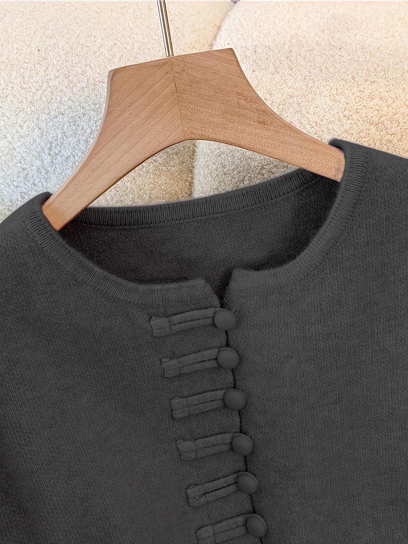 Sylindra | Dames herfst-winter tweedelige set – losse vest-trui en halflange rok met elastische tailleband