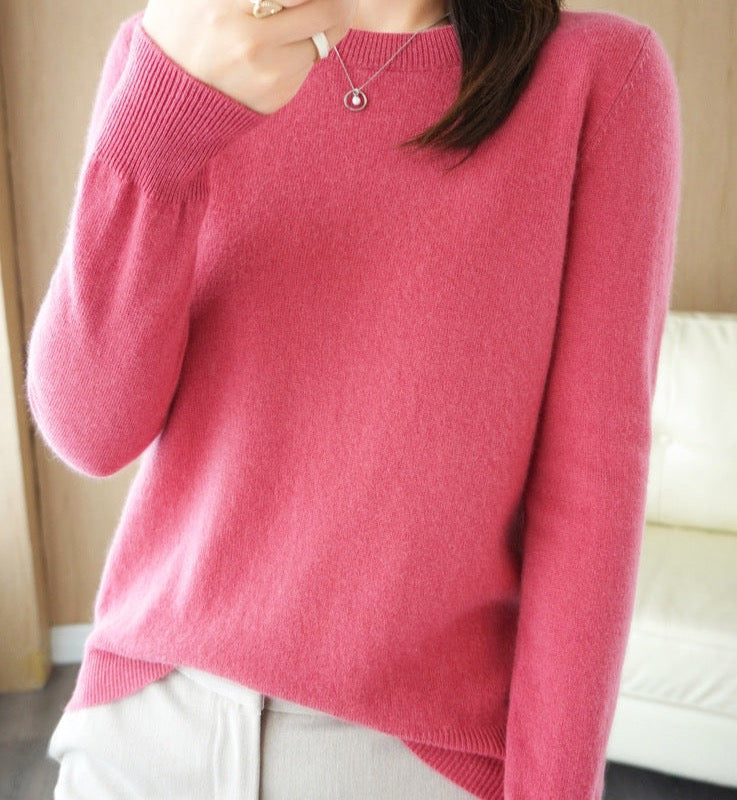 Sanne | Elegante merinowollen trui, zacht en ademend, lichtgewicht gebreide pullover