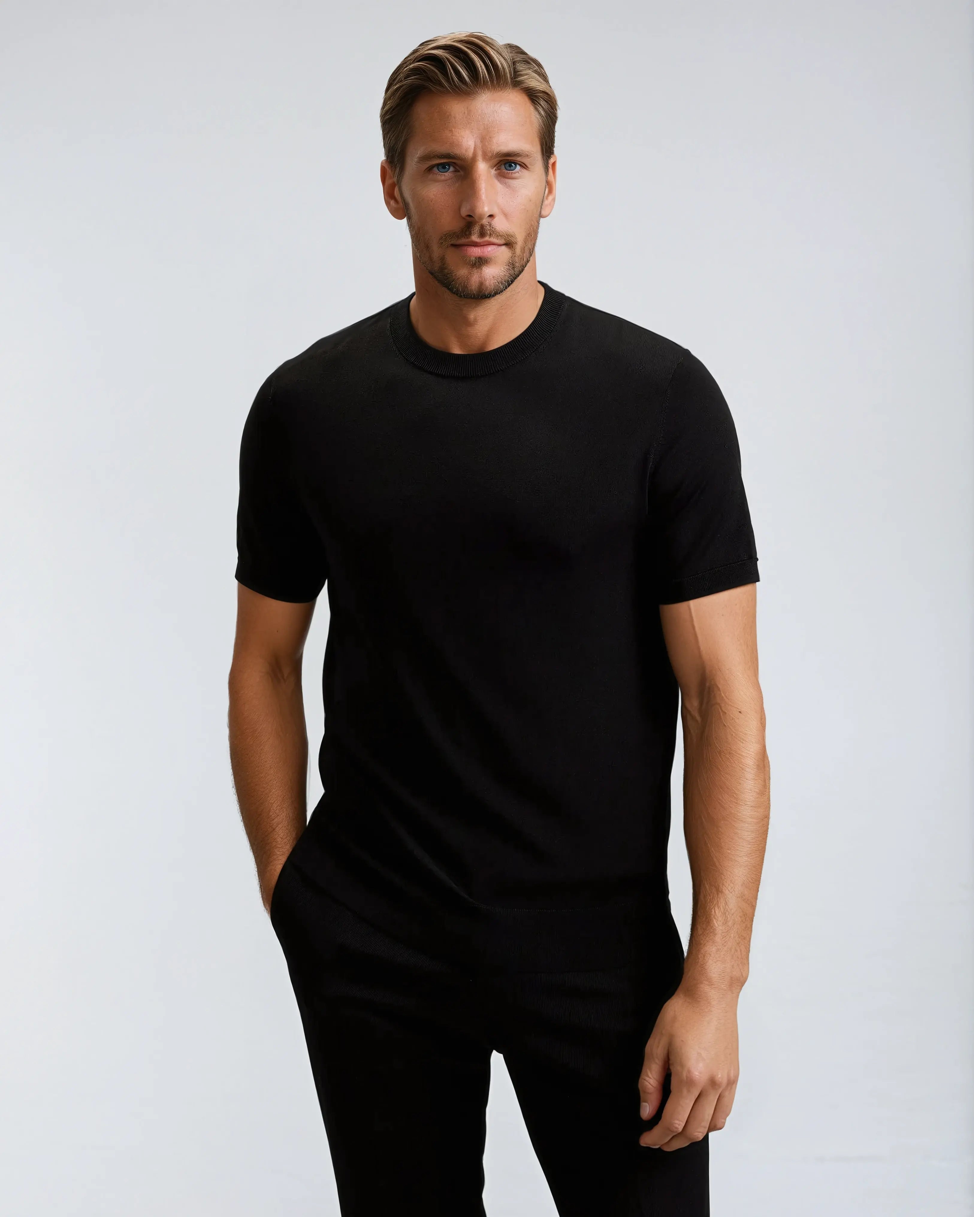 Larz | Luxe zacht kasjmier T-shirt voor heren – Premium comfort, lichtgewicht, perfect voor werk en vrije tijd