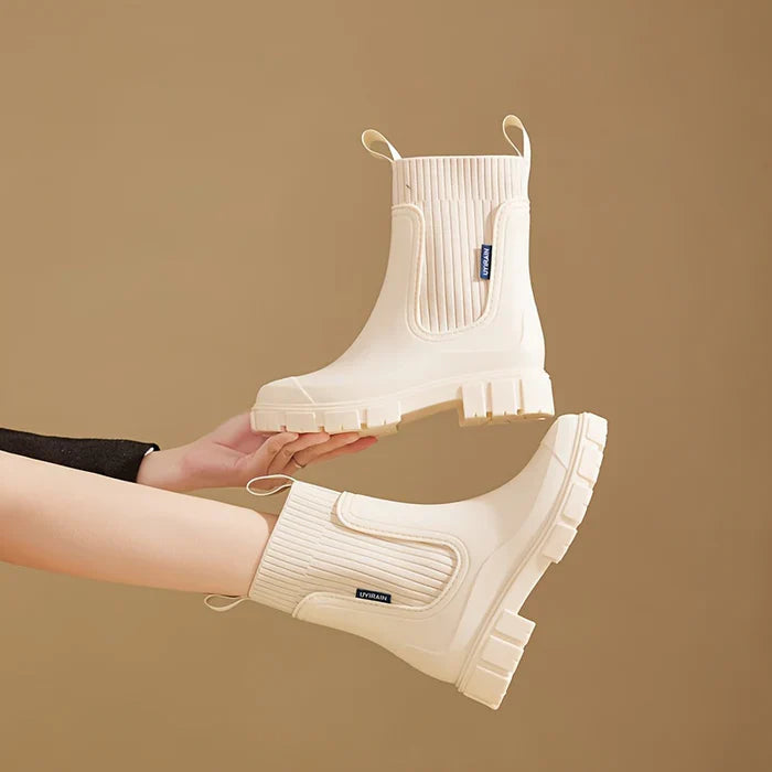DrizzleStep | Stijlvolle Waterdichte Regenlaarzen voor Vrouwen - Modieus en Comfortabel Schoeisel voor Elk Weer