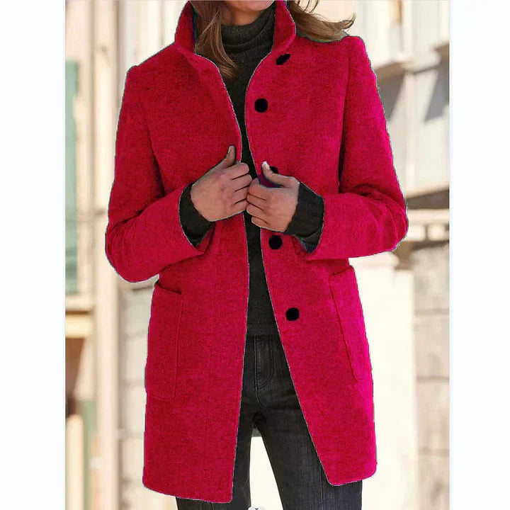 Brisendra | Warme winterjas voor dames – Klassieke, lange, stijlvolle bovenkleding voor koud weer