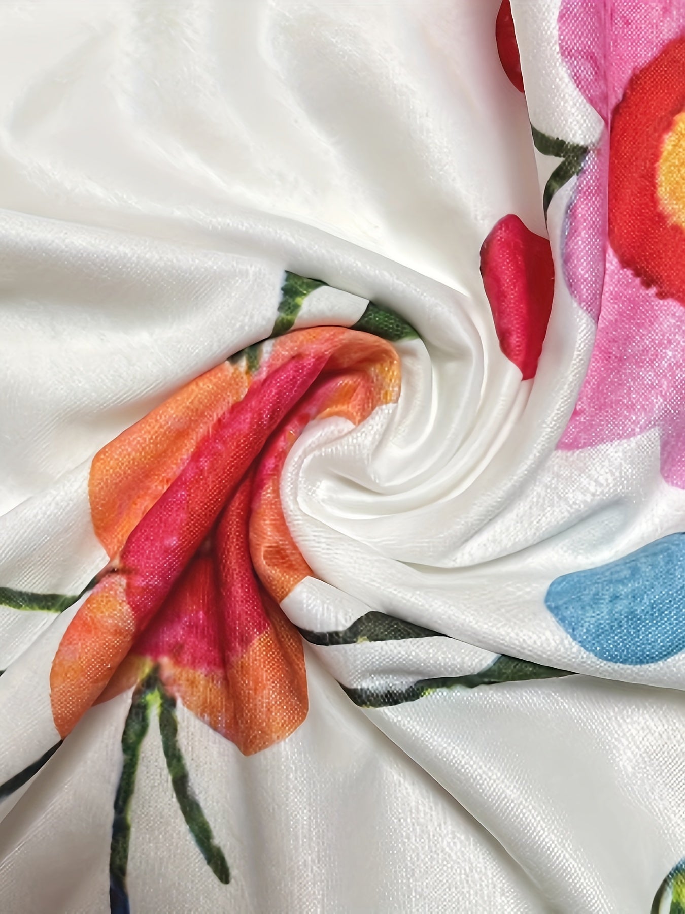Ismerie | Blouse met bloemenprint voor dames - V-hals, gerimpelde mouwen, lichtgewicht en elegant