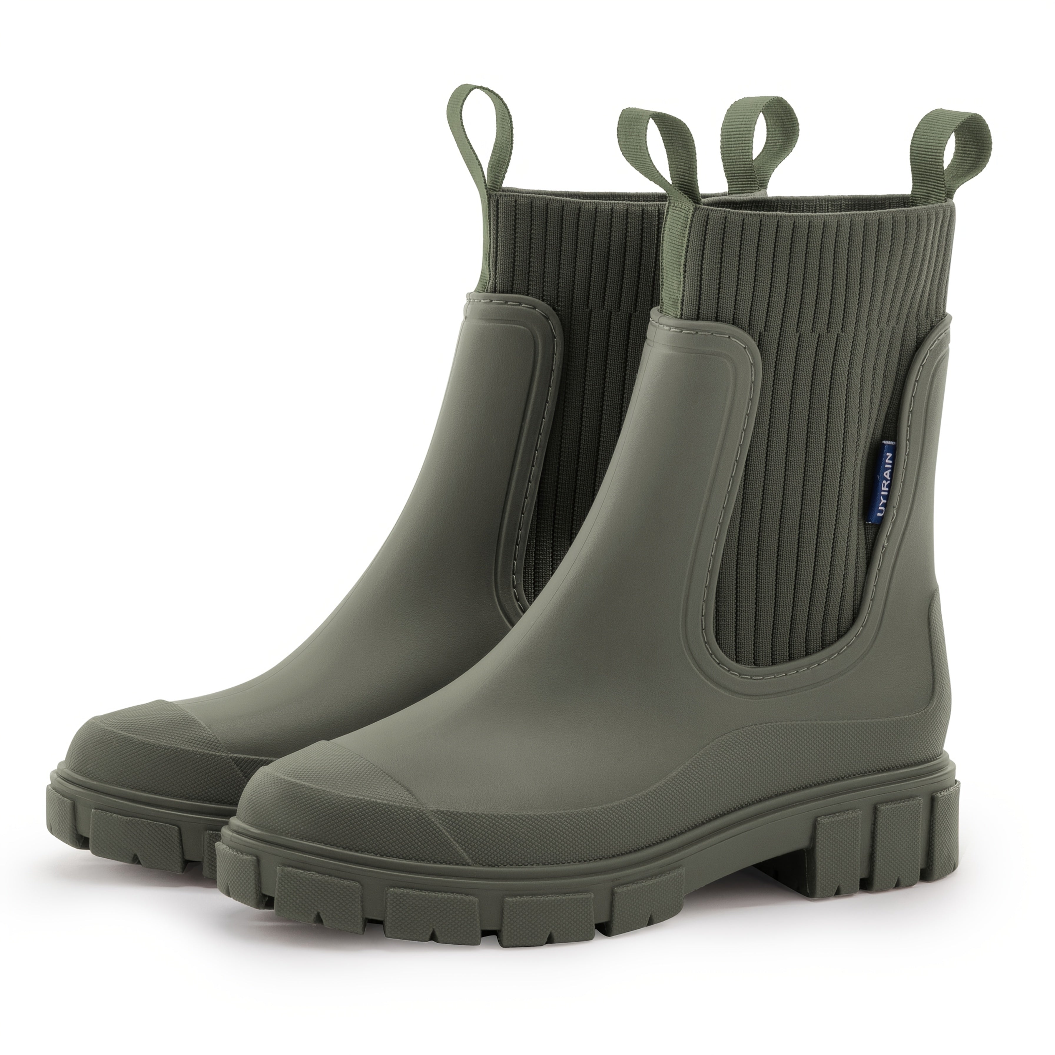 PuddleChic | Chelsea regenlaarzen voor dames – antislip, dikke zool, comfortabele outdoorschoenen