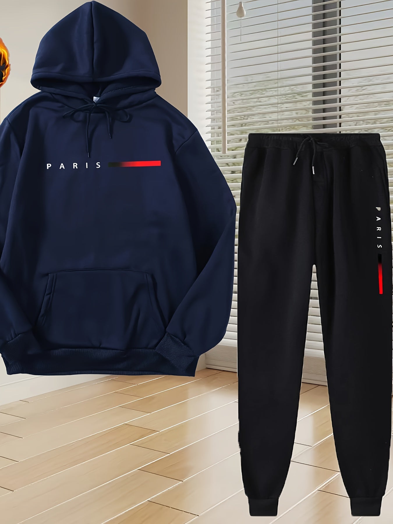 Brice | Heren 2-delige hoodie & joggingbroek set – Casual sportkleding, joggingoutfit van stretchstof
