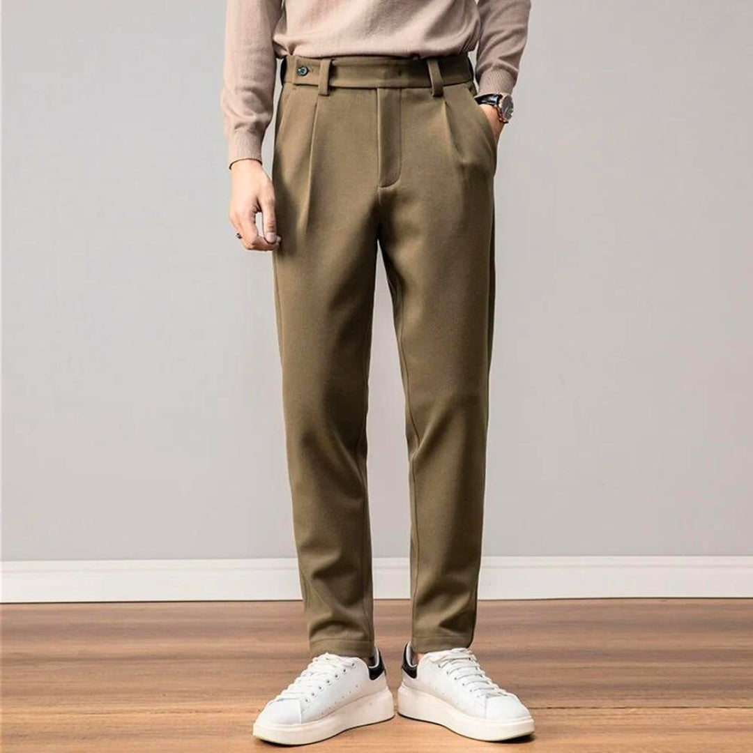 Petar | Casual slim fit broek voor heren - soepele stretchstof – klassieke pasvorm