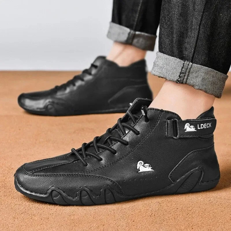 Bootrek | Heren Suède Enkellaars Sneakers – Stijlvolle Casual Boots met Slijtvaste Antislip Zool