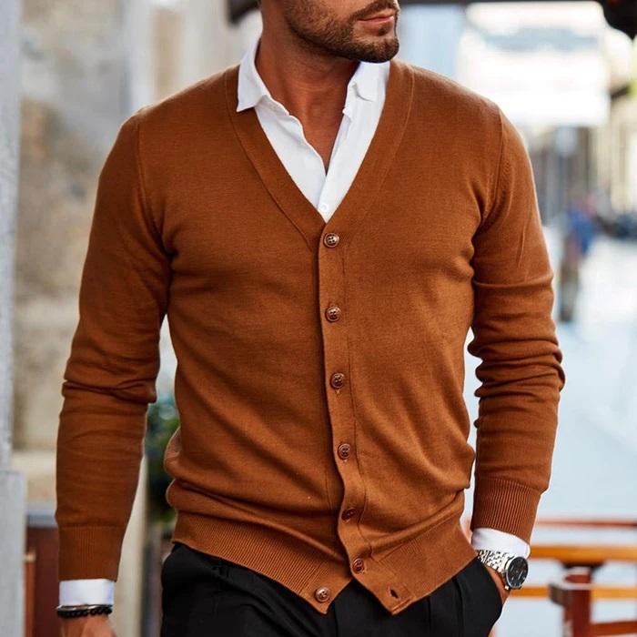 Braxen | Casual gebreid vest voor heren – katoenmix, comfortabele pasvorm