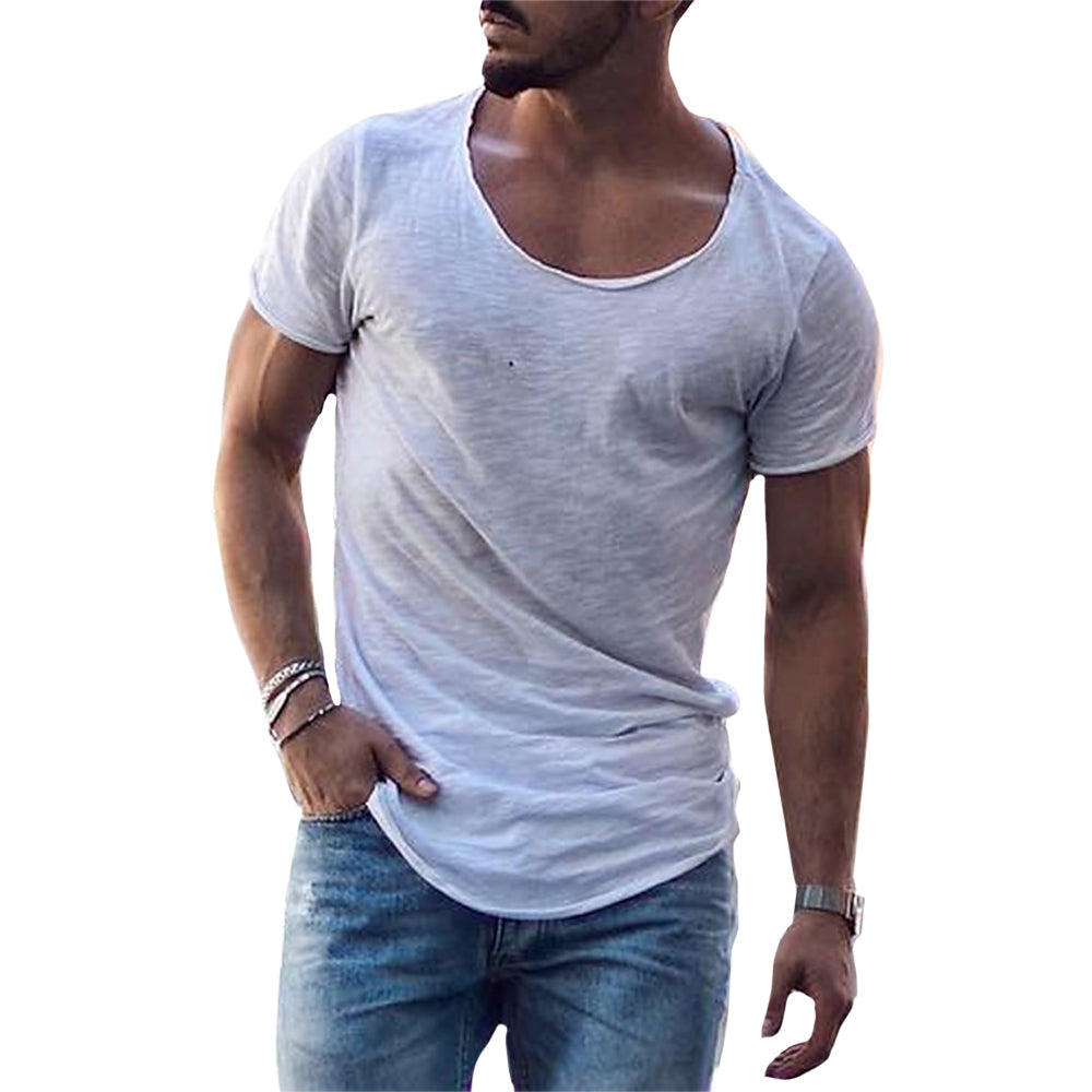 Lorenc | Katoenen heren T-shirt - ademend, lichtgewicht, casual T-shirt met ronde hals