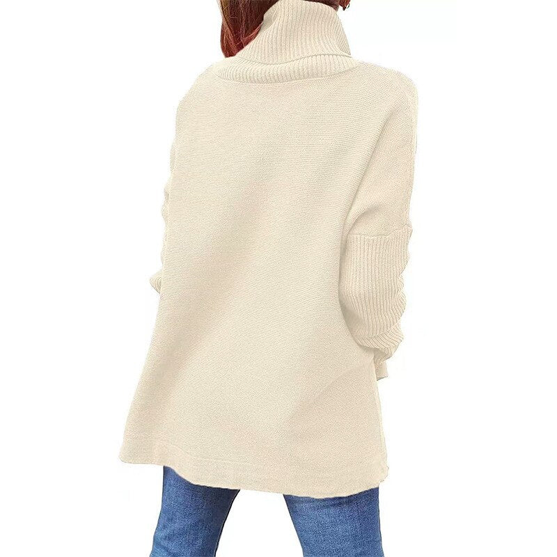 Tarelle | Premium coltrui voor dames, comfortabel gebreid, relaxte pasvorm, wintertop