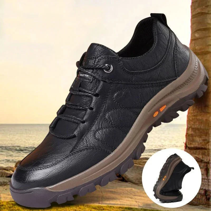 Griploft | Leren herenschoenen - Handgenaaid, steunzolen Casual Schoenen