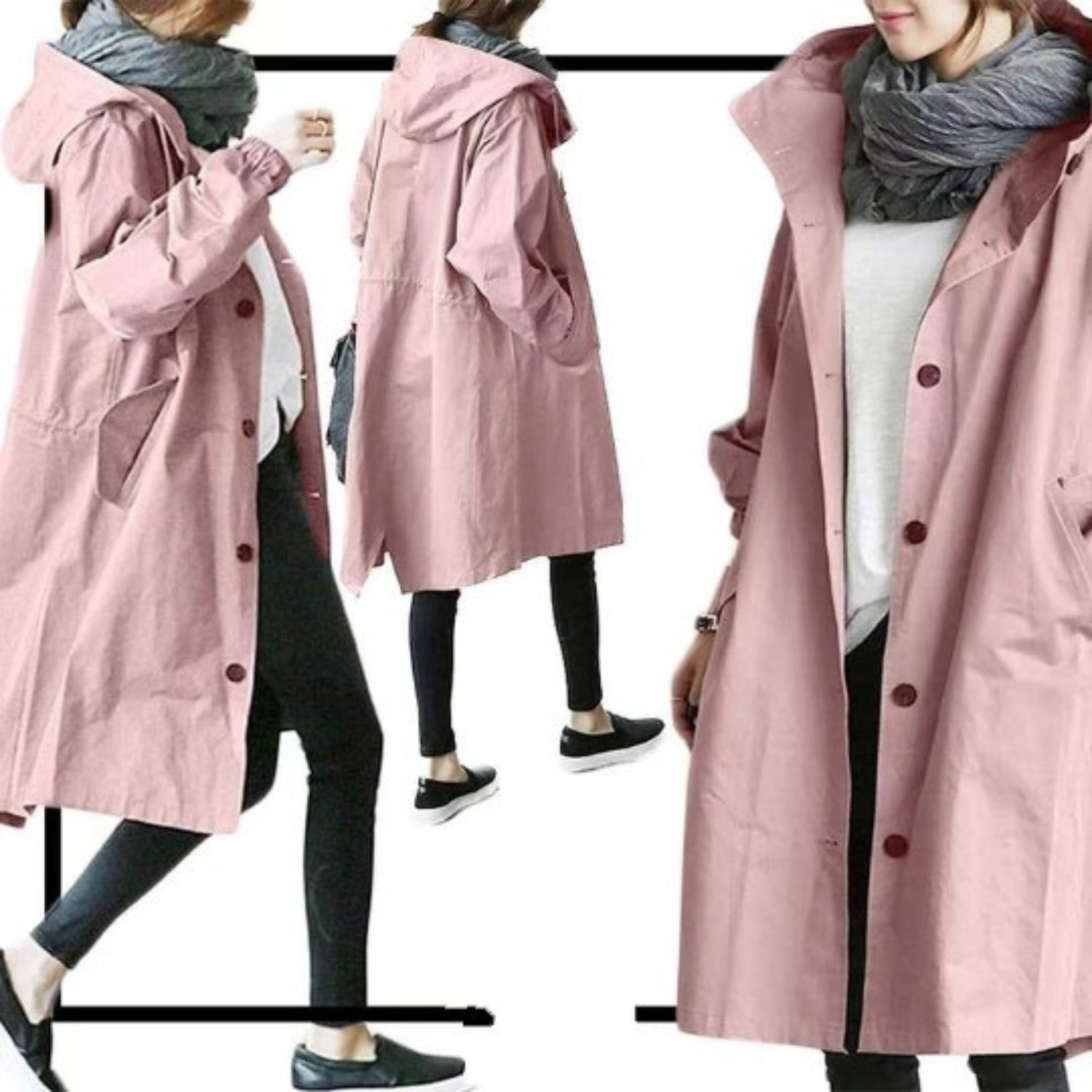 Carlijn | Winddichte, waterdichte trenchcoat voor dames, casual en stijlvolle bovenkleding