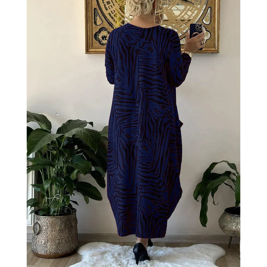 Questa | Losse damesjurk met dierenprint en zakken - Casual zomertuniek