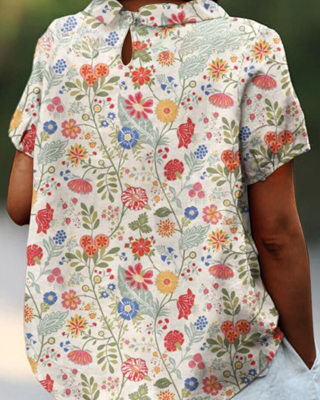 Serilda | Elegante bloemenblouse voor dames - Lichtgewicht top