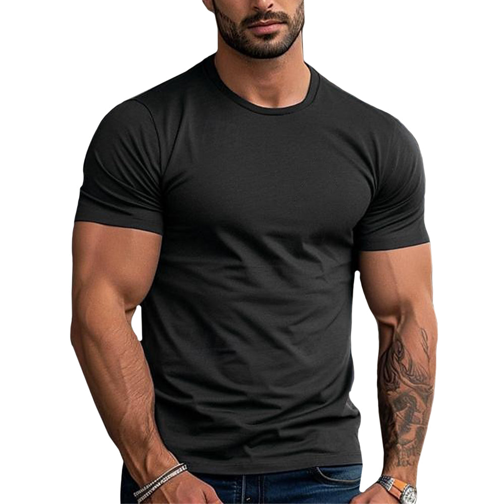 Yarden | Klassiek katoenen T-shirt voor heren - Zachte T-shirt met ronde hals, lichtgewicht, ademend