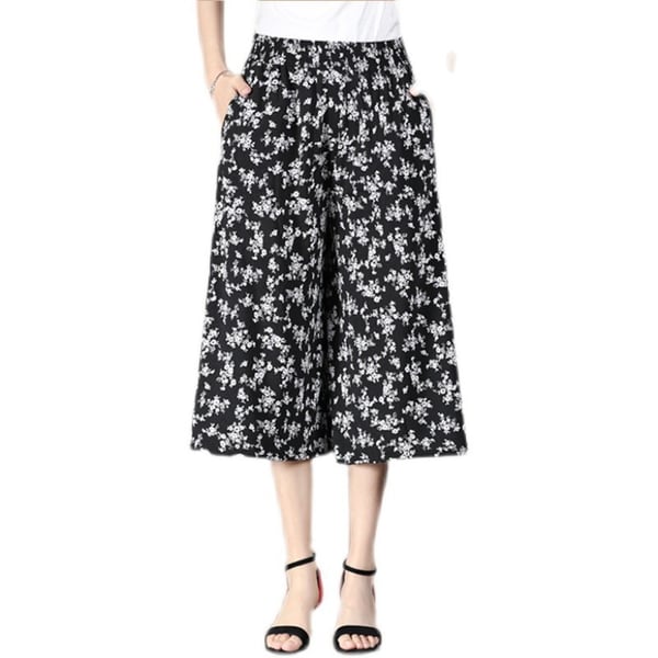 Wieslawa | Damesbroek met hoge taille en wijde pijpen van chiffon - Vloeiende lichtgewicht broek