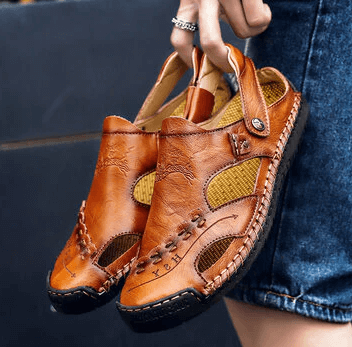 Jorund | Orthopedische herensandalen - Lichtgewicht flexibel PU leer