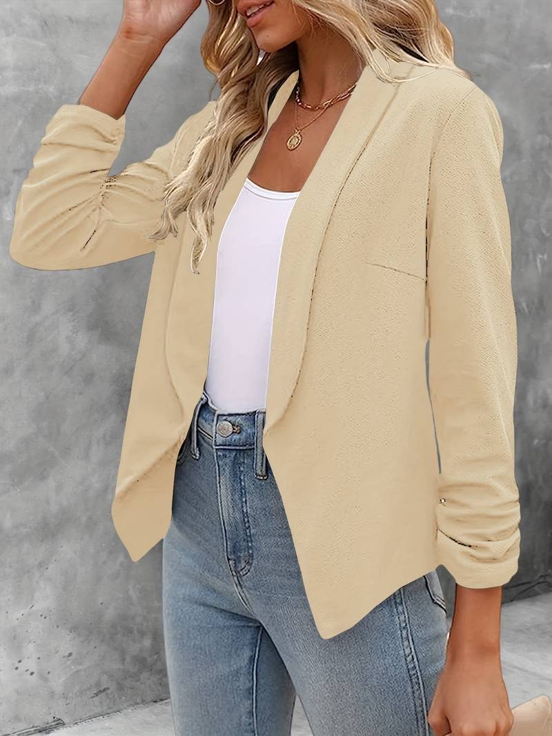 Ewelina | Klassieke blazer met open voorkant - Elegante jas met lange mouwen