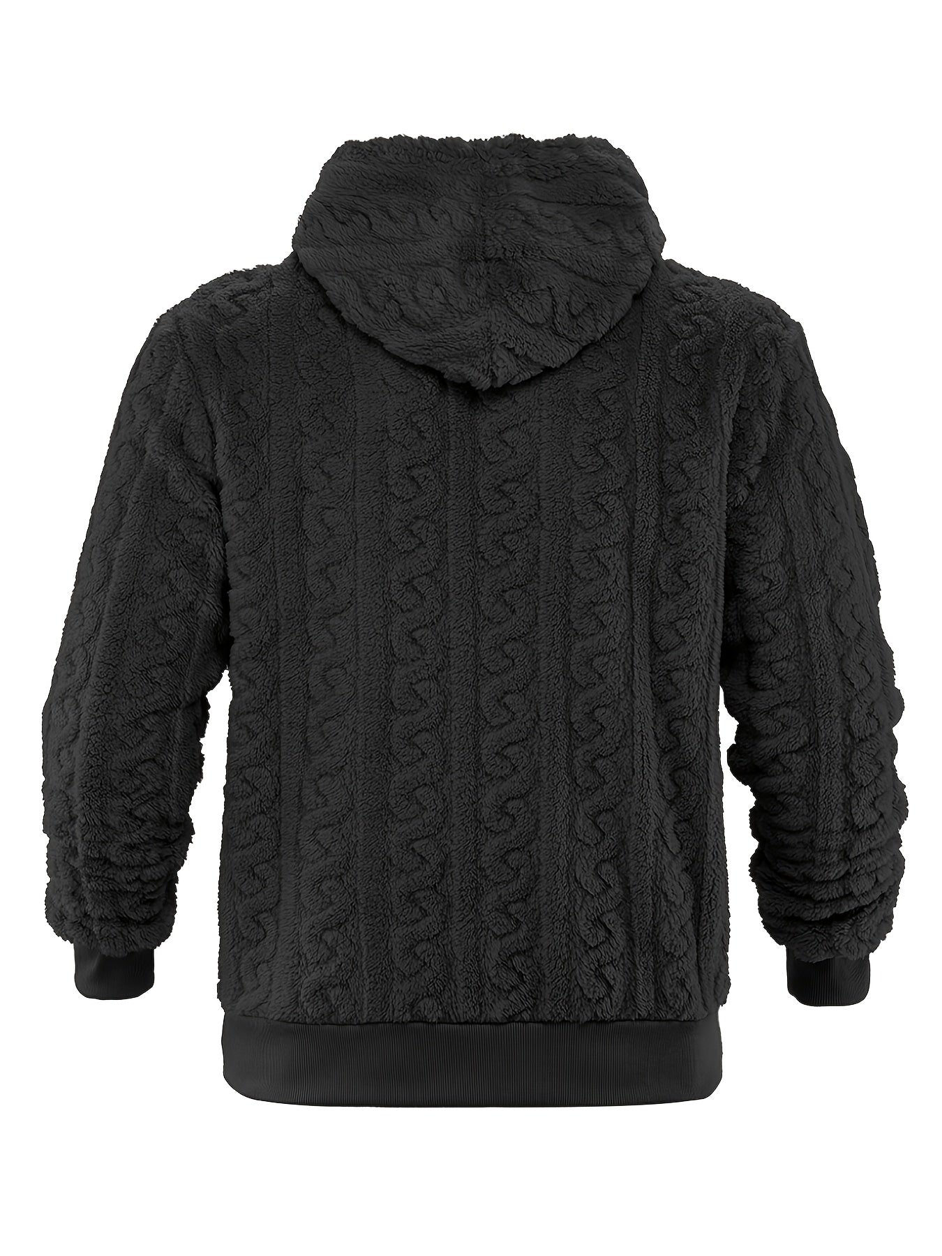 Rander | Thermische fleecehoodie voor heren – Warme pullover-sweatshirt, casual outdoor wintertop