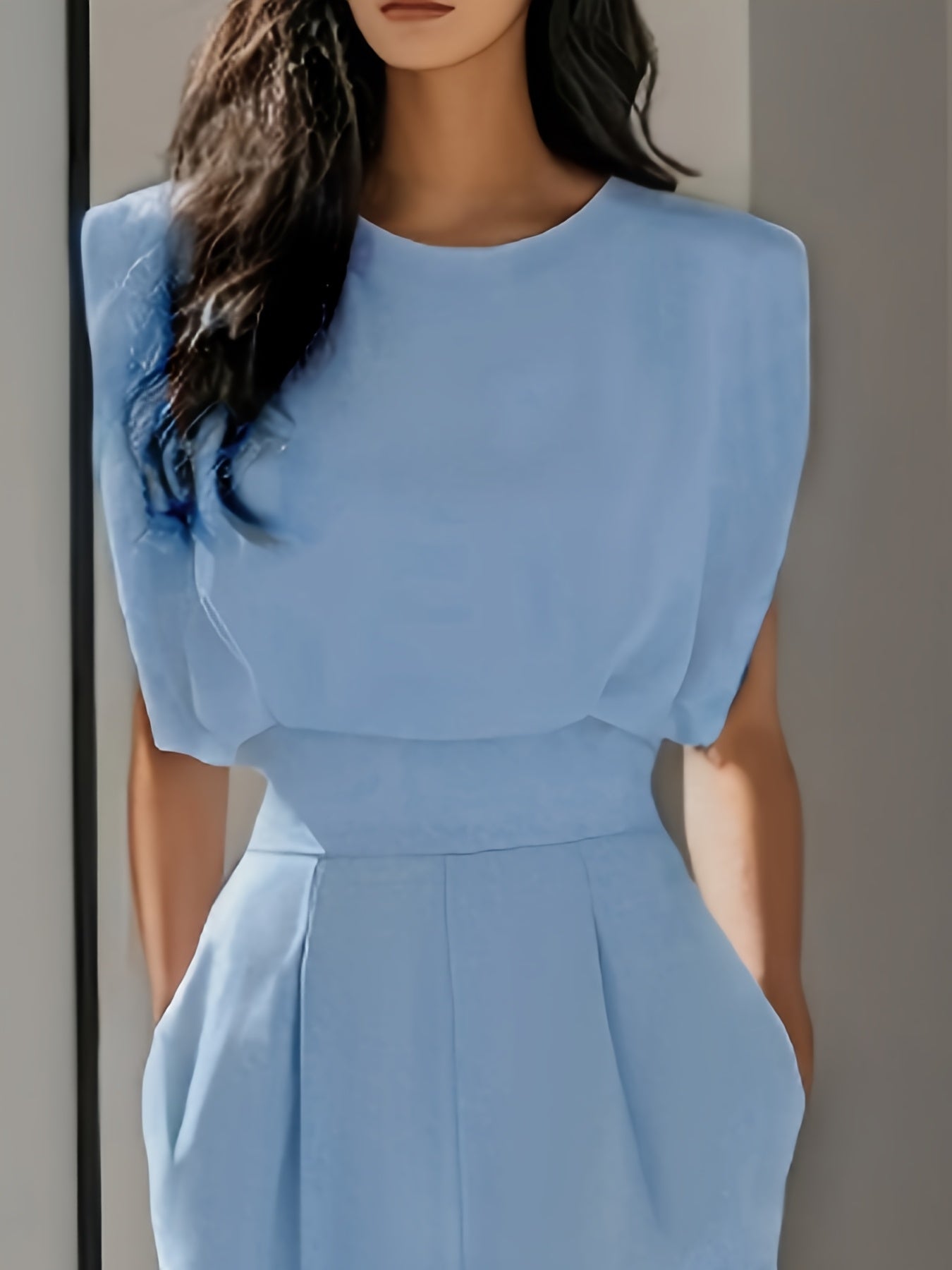 Yoselin | Mouwloze Jumpsuit met wijde pijpen voor dames - Elegant eendelig broekpak