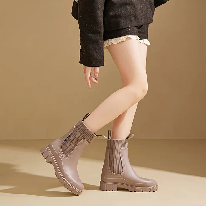 DrizzleStep | Stijlvolle Waterdichte Regenlaarzen voor Vrouwen - Modieus en Comfortabel Schoeisel voor Elk Weer