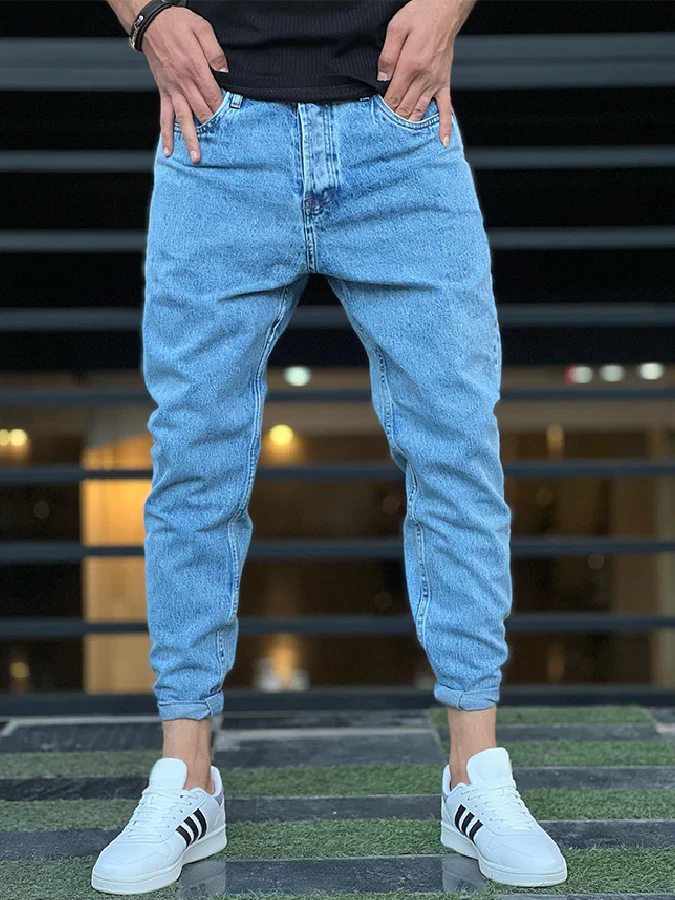 Ronnel | Casual Blauwe Jeans - Slim Fit, Stretch Denim, Dagelijks Comfort, Duurzaam, Klassieke Stijl