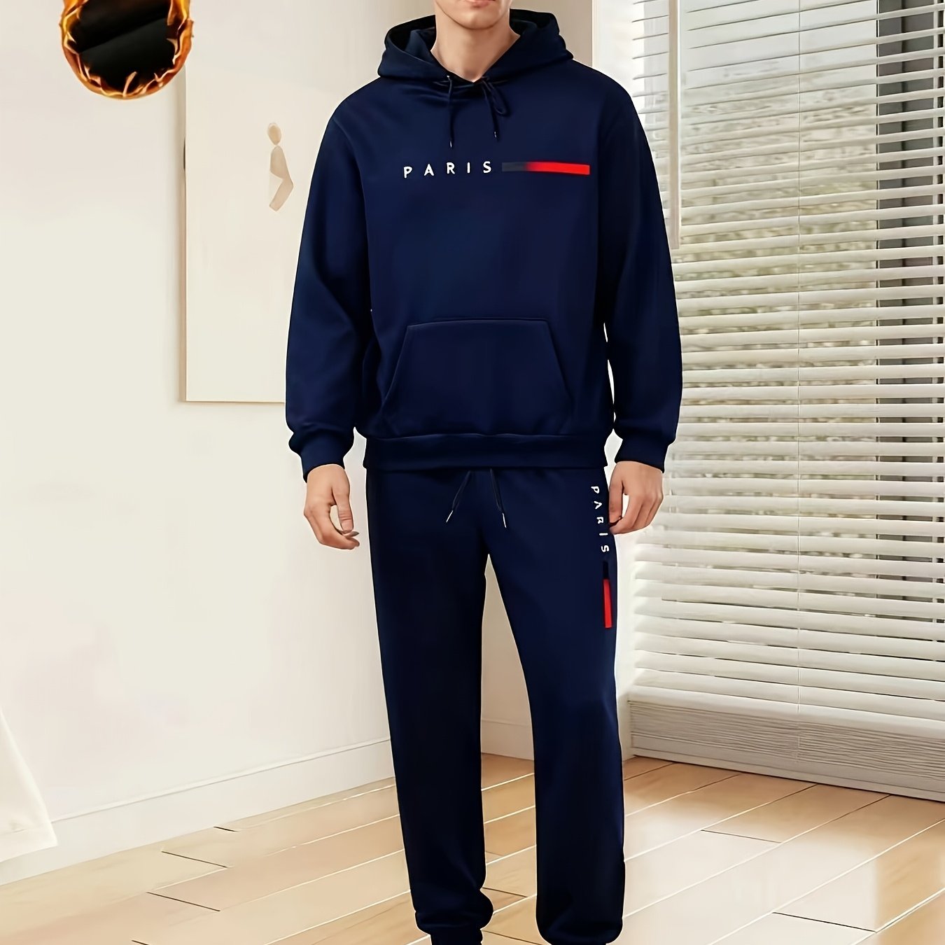 Brice | Heren 2-delige hoodie & joggingbroek set – Casual sportkleding, joggingoutfit van stretchstof