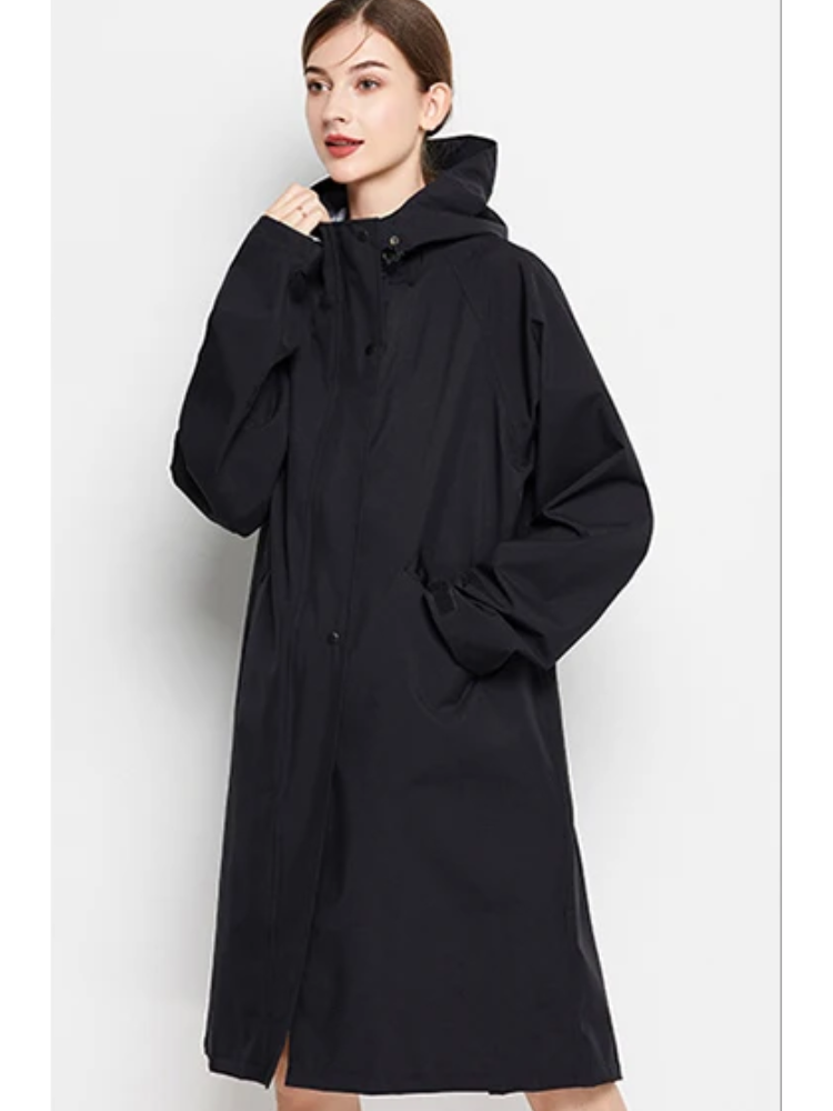 Anna | Waterdichte en winddichte regenjas voor dames met verstelbare capuchon, lichtgewicht outdoorjas