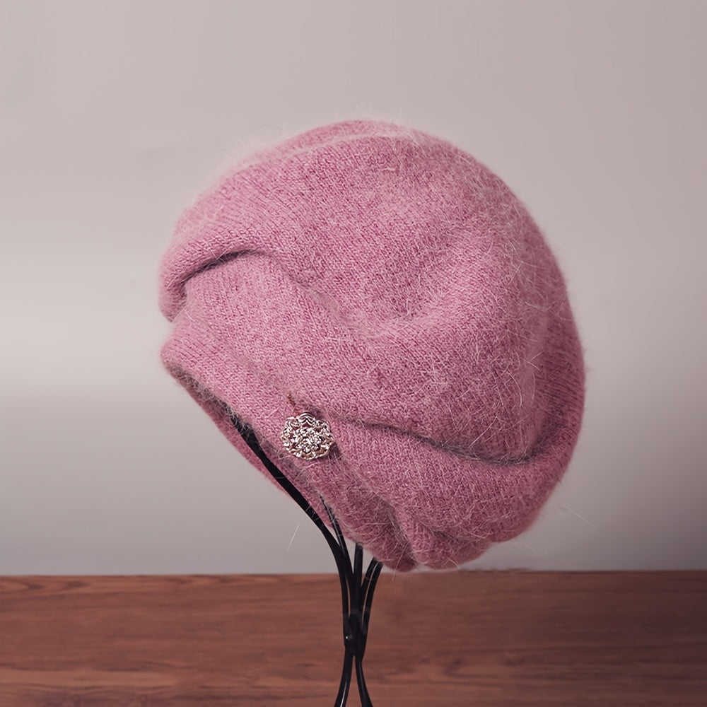 Emina | Damesmuts van wolmix – Warme gebreide wintermuts