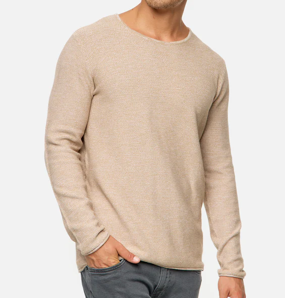 Lorvric | Klassieke herentrui met ronde hals – Lichtgewicht, ademende gebreide pullover, casual top