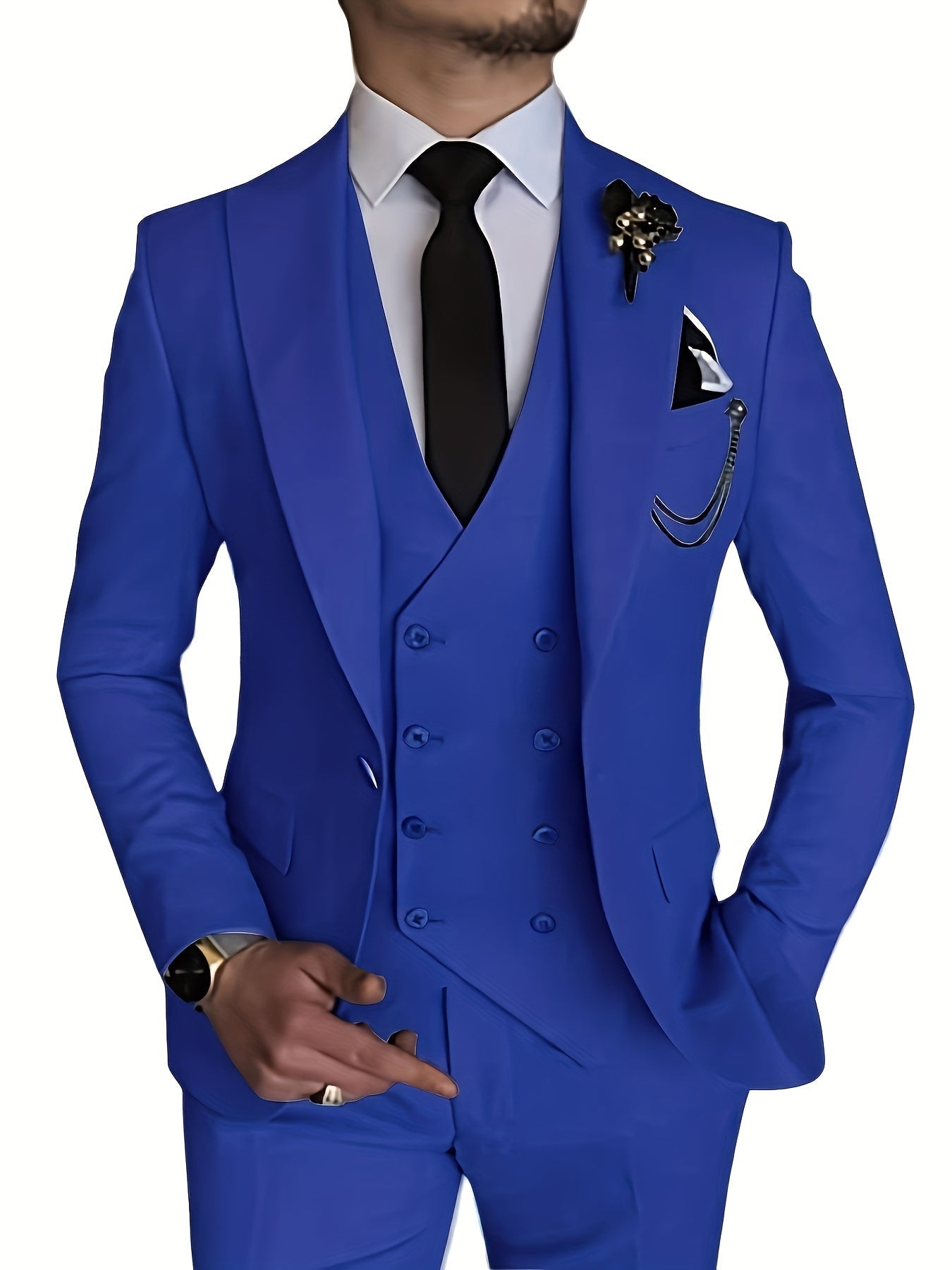 Tormund | Driedelig formeel herenpak – blazer, vest en broek, slim fit, zakelijke en bruiloftskleding