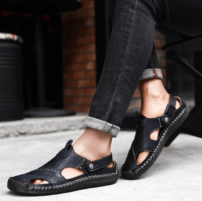 Jorund | Orthopedische herensandalen - Lichtgewicht flexibel PU leer