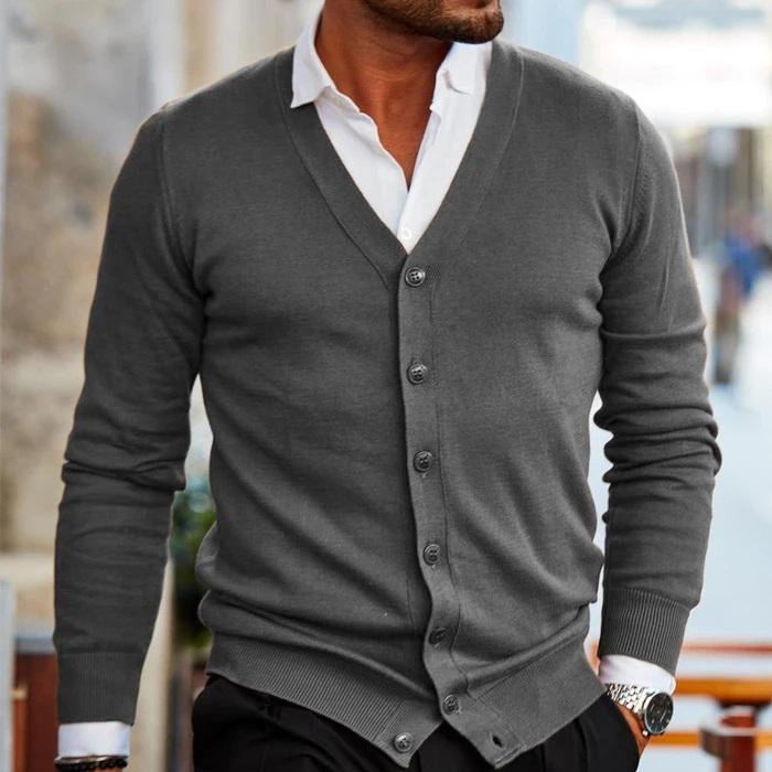 Braxen | Casual gebreid vest voor heren – katoenmix, comfortabele pasvorm