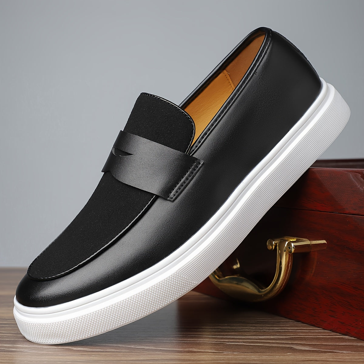 Nyall | Heren Penny Loafers - Slip-On Leren Geklede Schoenen voor Formele & Zakelijke Casual Outfits