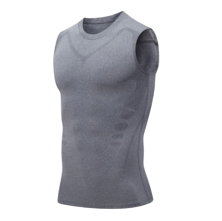 CoreSculpt | Compressie-afslankvest voor heren - Mouwloze Shaper Tank voor sportschool, lichaamshouding en buikspiercontrole