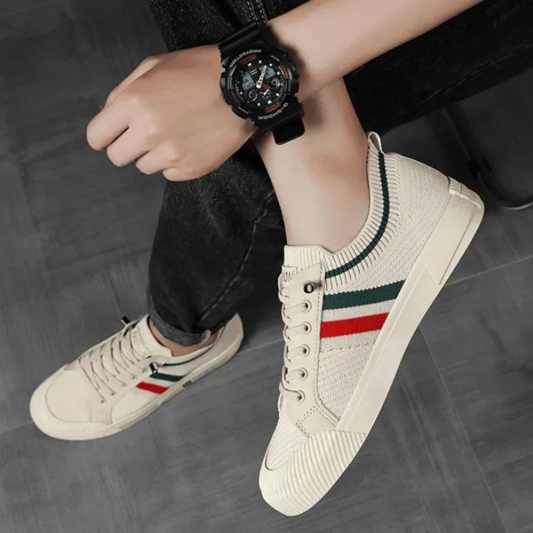 Knitro | Ademende Mesh Platte Schoenen van Knit - Lichtgewicht Slip-On Casual Sneakers