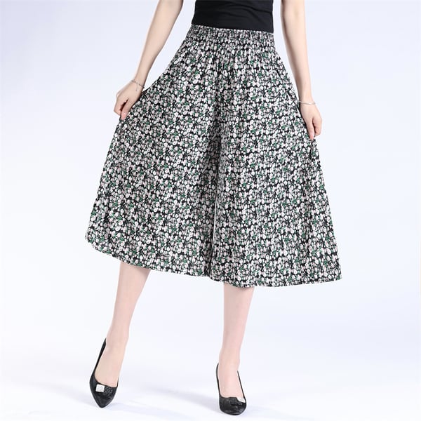 Wieslawa | Damesbroek met hoge taille en wijde pijpen van chiffon - Vloeiende lichtgewicht broek