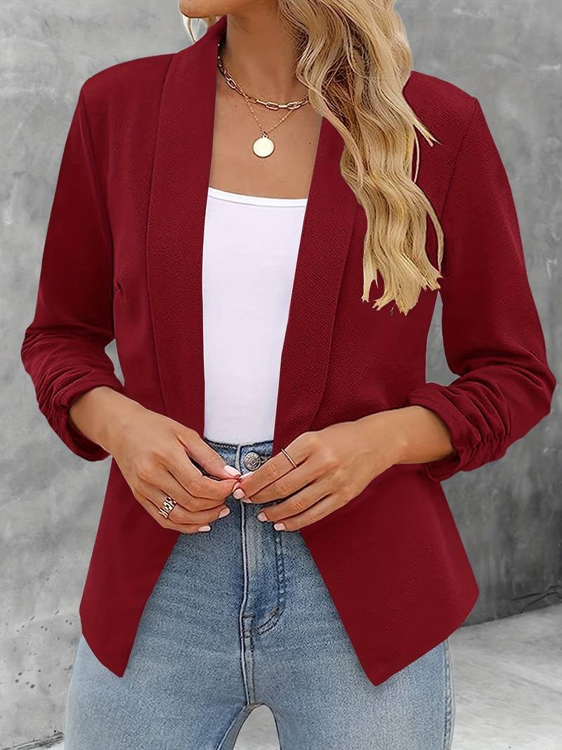 Ewelina | Klassieke blazer met open voorkant - Elegante jas met lange mouwen