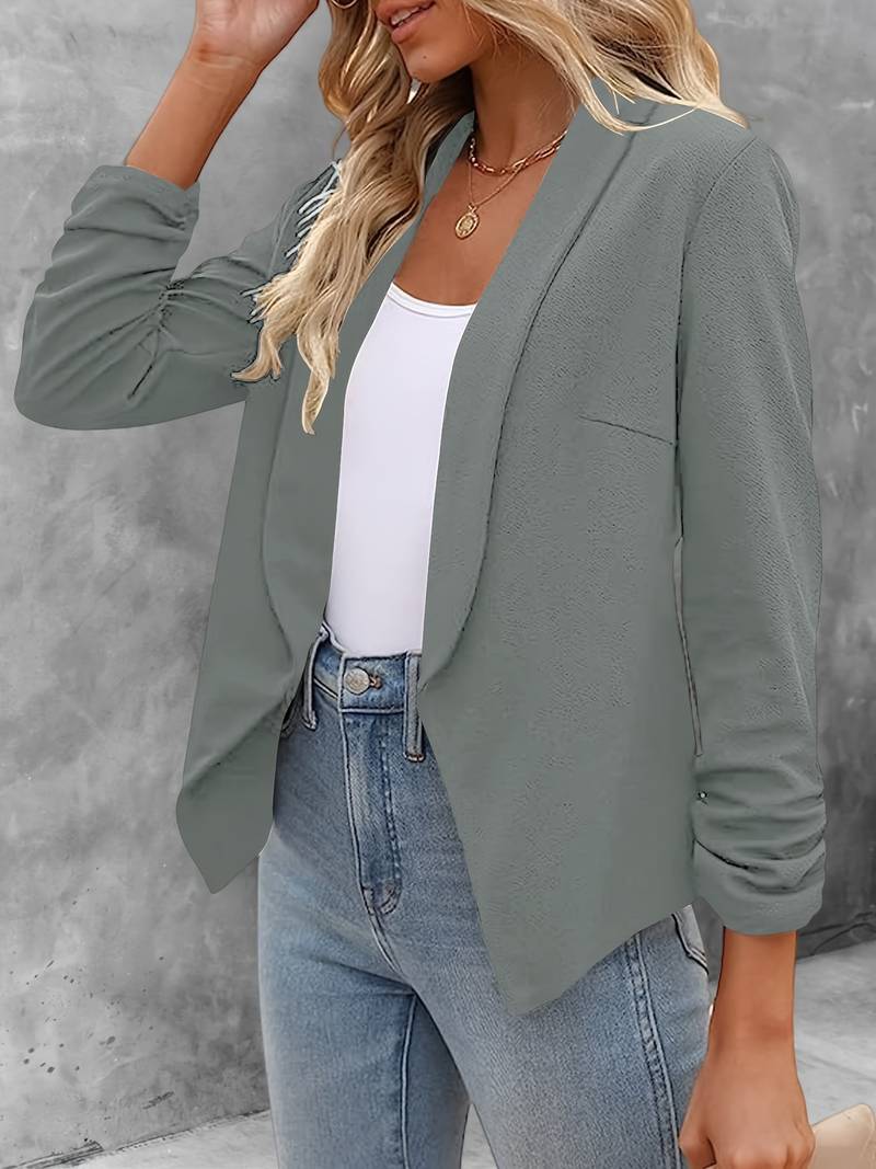 Ewelina | Klassieke blazer met open voorkant - Elegante jas met lange mouwen